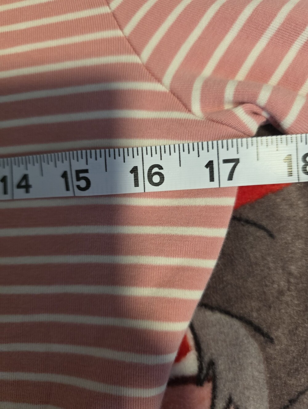 Lauren Ralph Lauren White and Pink Stripe Short Sleeve Top with Bows, Size Med - Picture 8 of 9